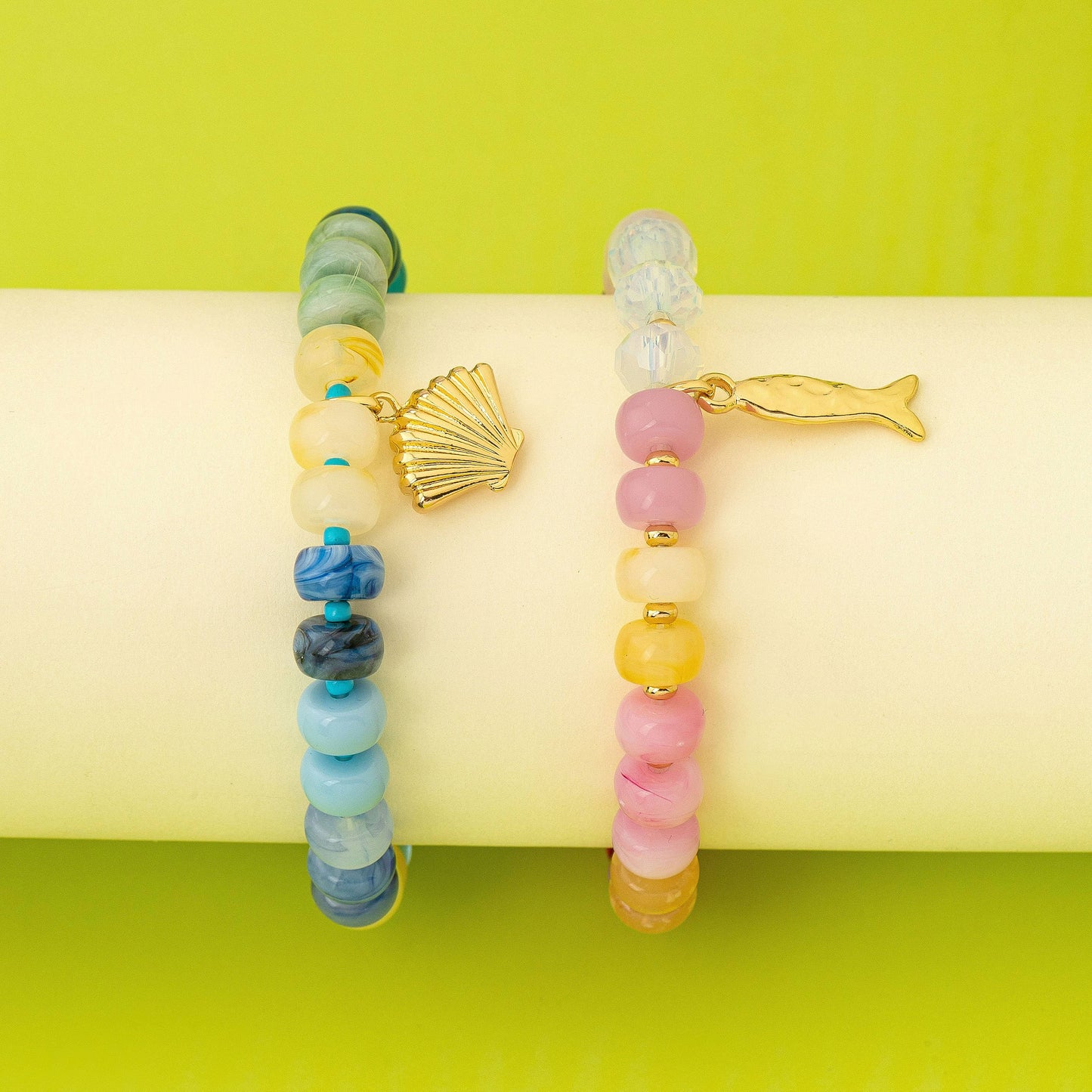 Nautical Multi-Color Beaded Bracelet Set | 80B1703: Set
