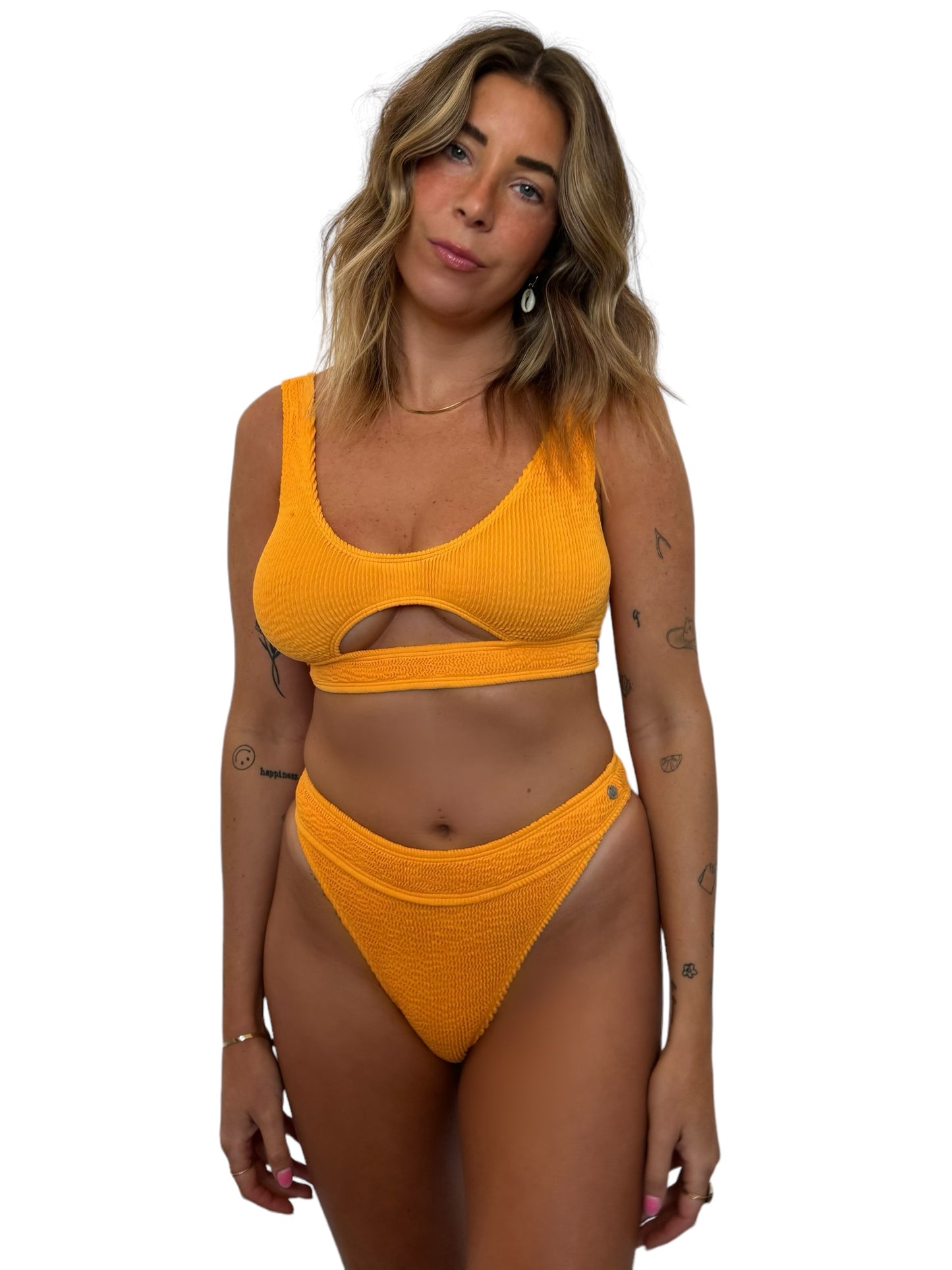 Janelle bikini bottom in Marigold, LOKAL one/size swimwear, photo 3 of 3