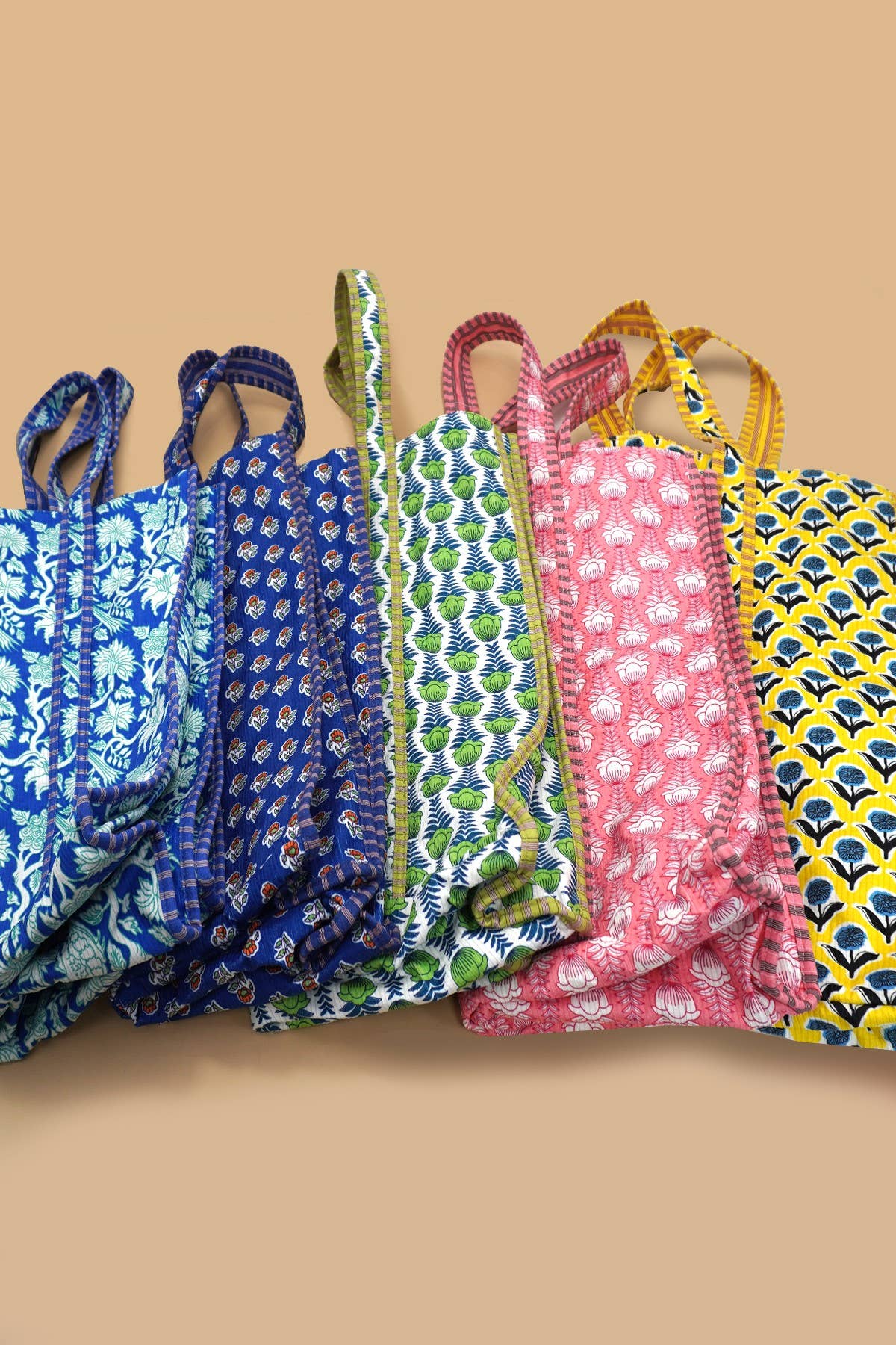 Organic Reversible Quilted Tote Bag | 40P575: Yellow