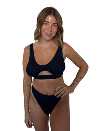 Janelle bikini bottom in Midnight, LOKAL one/size swimwear, photo 1 of 4