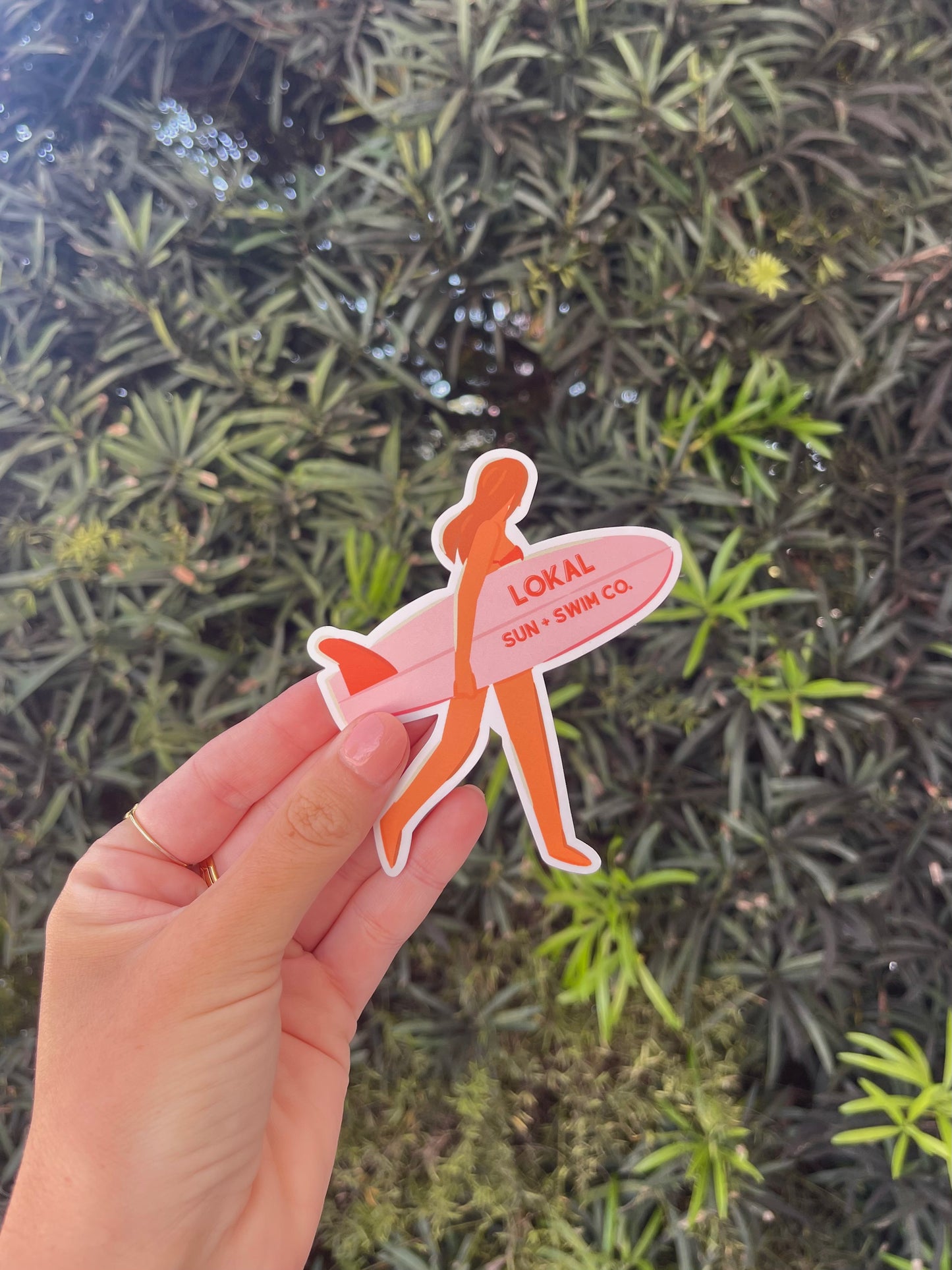 Lokal Surfer Girl Sticker