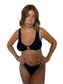 Erin bikini top in Midnight, LOKAL one/size swimwear, photo 3 of 3