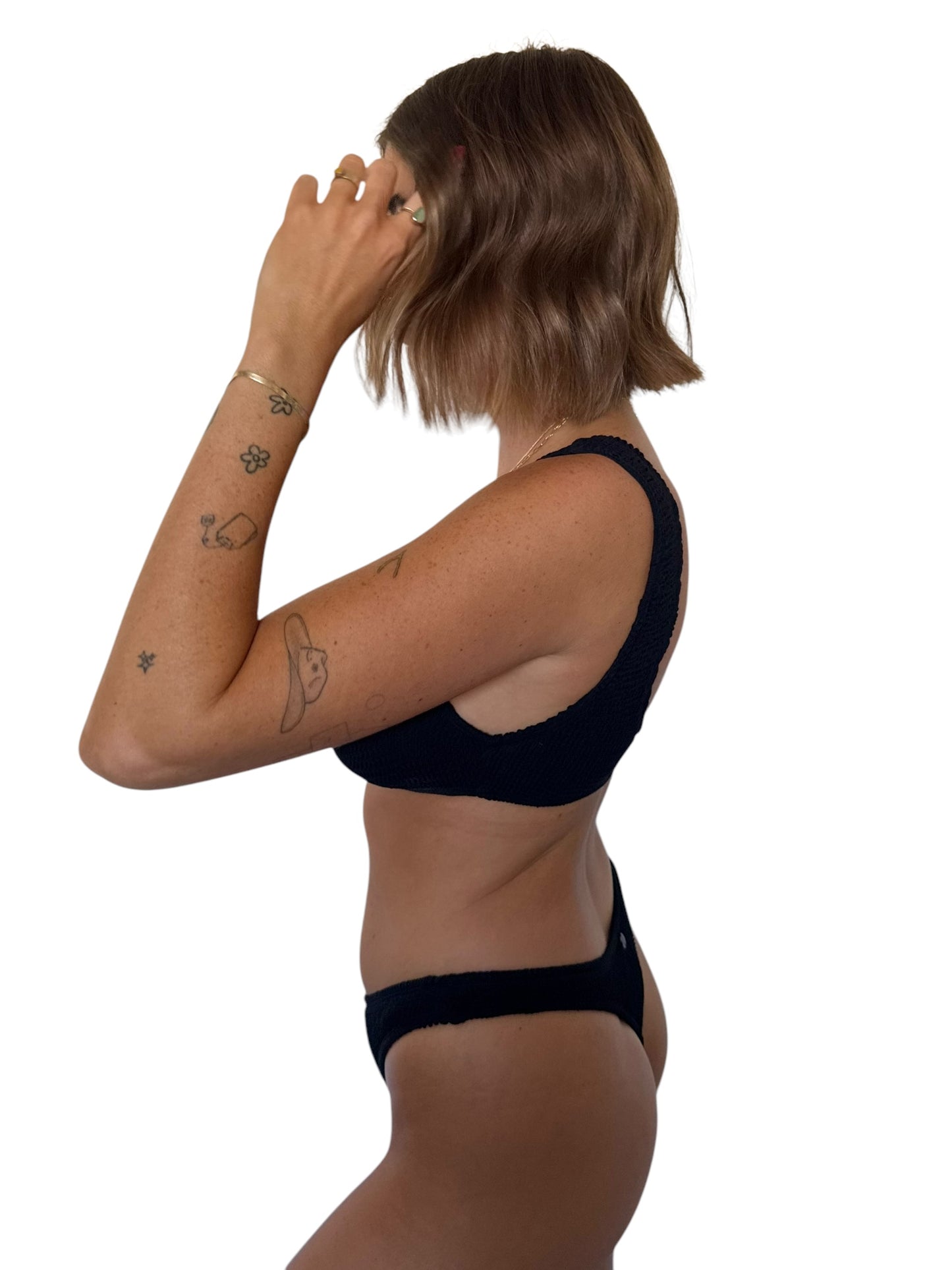 Madelyn bikini bottom in Midnight, LOKAL one/size swimwear, photo 3 of 4