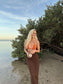 Jess bikini top in Clementine, LOKAL one/size swimwear, photo 2 of 5