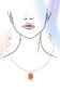 18K Stainless Steel Tarnish Free Waterproof Neck | 40NK9503: OVAL