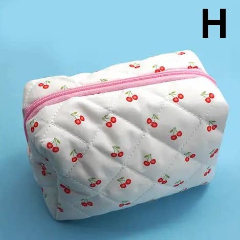 FLORAL TOILE PATTERN MAKEUP COSMETIC POUCH BAG | 40P562: R