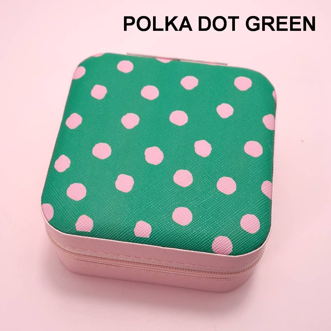 DESIGNED JEWELRY ORGANIZER TRAVEL BOX CASE | 40P566: FLOWER C OFF WHITE