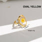 18K STAINLESS STEEL TARNISH FREE FLORAL RINGS | 40R104: HEART APRICOT