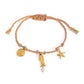 18K STAINLESS STEEL CORDED CHARM BRACELET | 40B5191: LIME