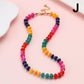 Natural Stone Semi-Precious Glass Mixed Necklace | 40NK9694: A