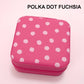 DESIGNED JEWELRY ORGANIZER TRAVEL BOX CASE | 40P566: POLKA DOT GREEN