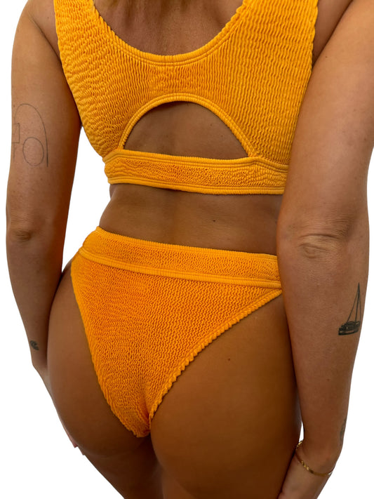Janelle bikini bottom in Marigold, LOKAL one/size swimwear, photo 2 of 3