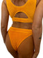 Janelle bikini bottom in Marigold, LOKAL one/size swimwear, photo 2 of 3