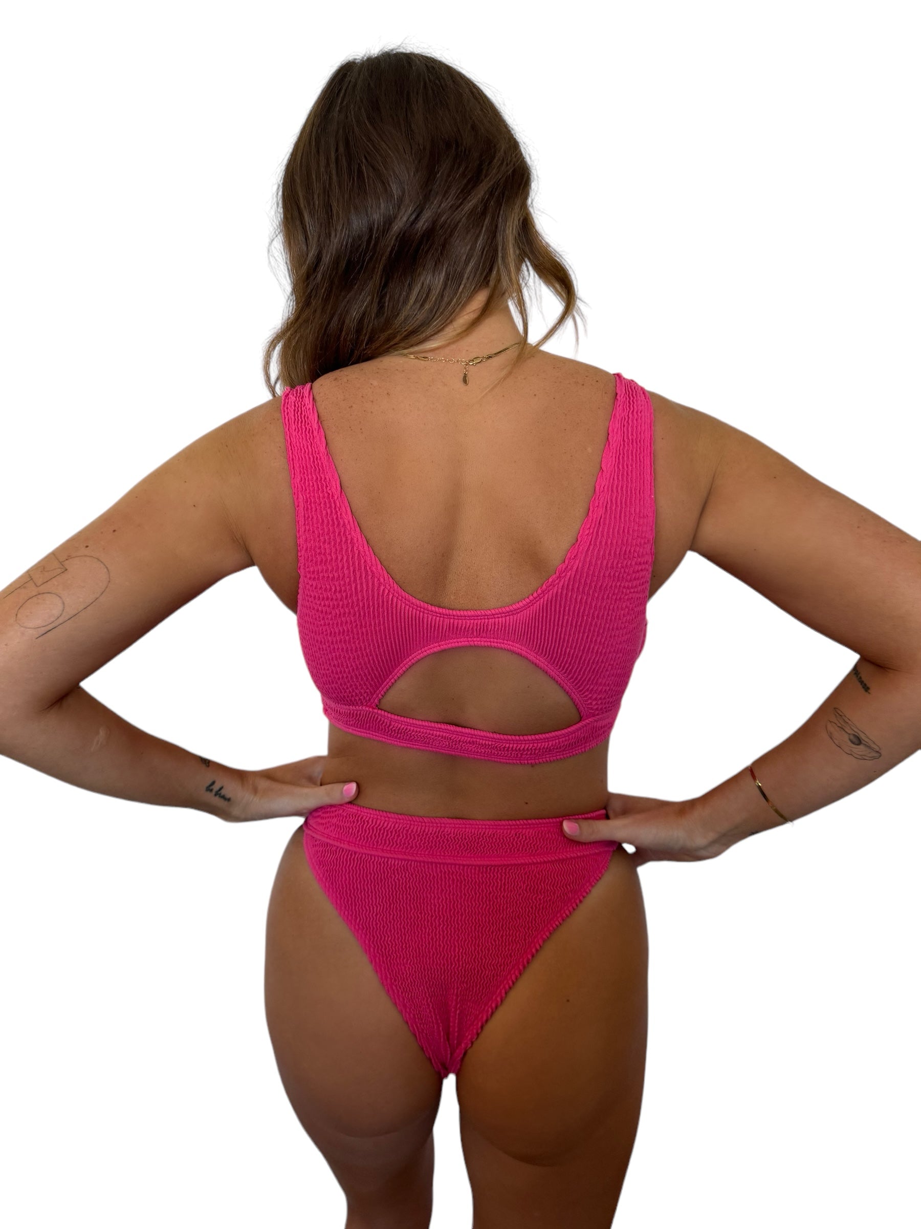 Janelle bikini bottom in Petunia, LOKAL one/size swimwear, photo 3 of 4
