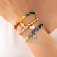 Multi-Color Beaded Layered Charm Bracelet | 80B1727: MULTI