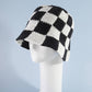 Chunky Crochet Checkered Bucket Hat: BK
