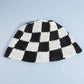 Chunky Crochet Checkered Bucket Hat: BK