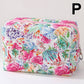 FLORAL TOILE PATTERN MAKEUP COSMETIC POUCH BAG | 40P562: K