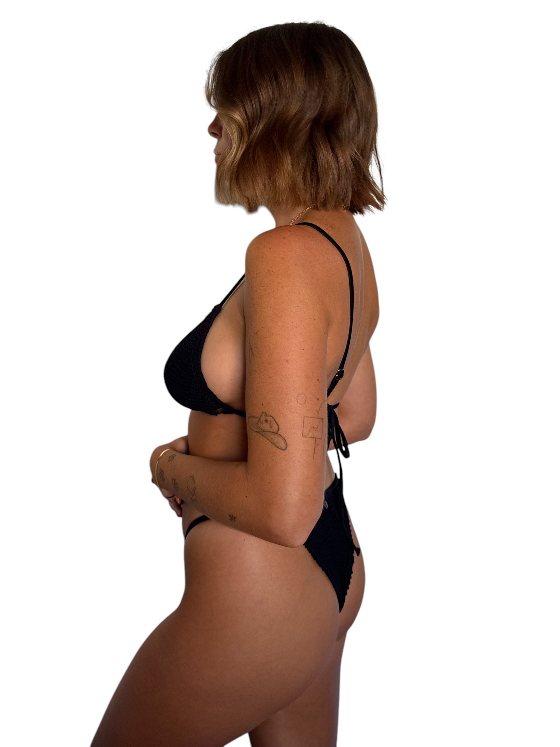 Bristen bikini bottom in Midnight, LOKAL one/size swimwear, photo 4 of 4