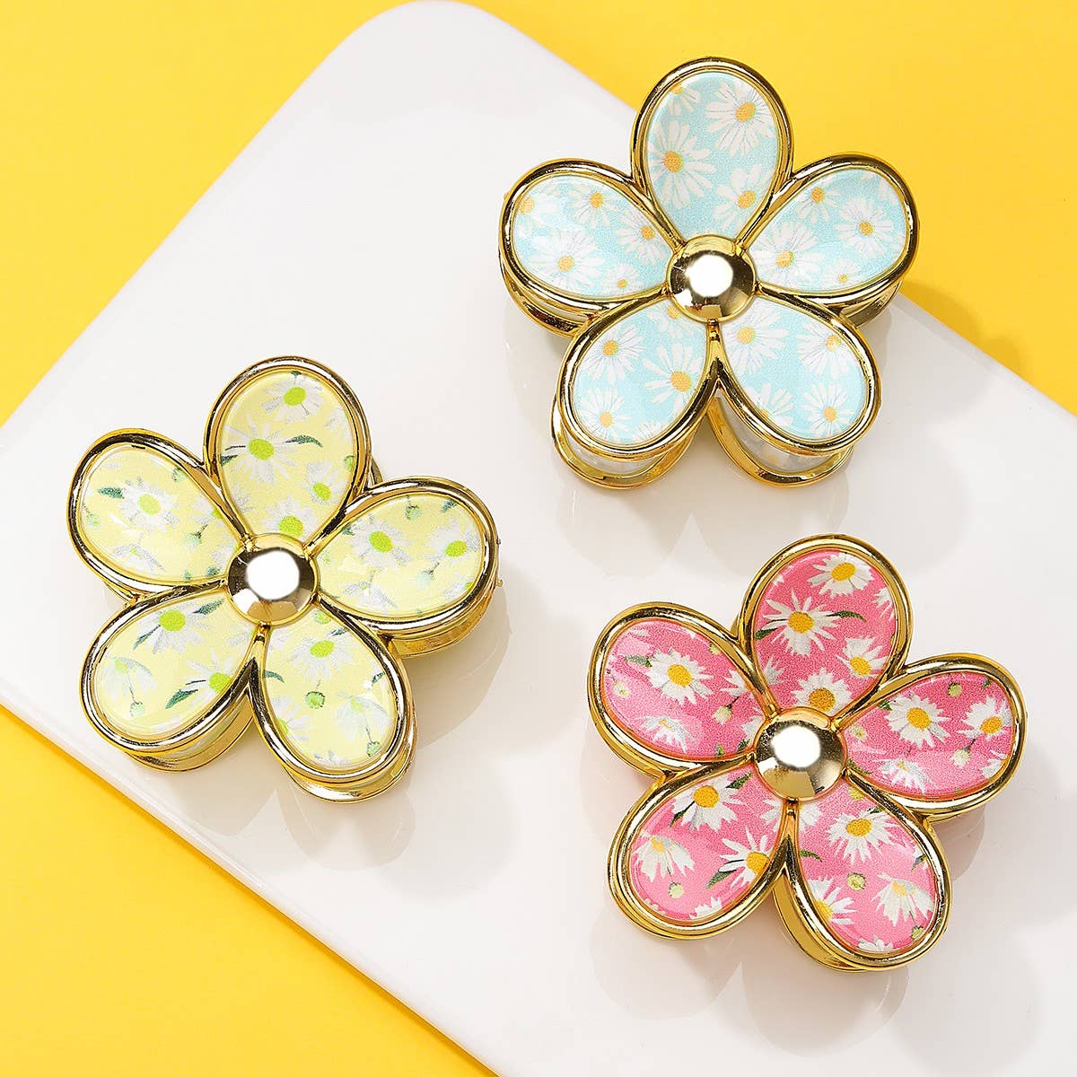 Floral Bloom Hair Claw Clips | 40H1058: Rose