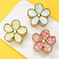 Floral Bloom Hair Claw Clips | 40H1058: Yellow