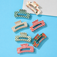 Holiday & Christmas Tree Stripe Hair Claw Clips | 40H1125: C