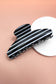 JUMBO STRIPE PLAID OVAL HAIR CLAW CLIPS | 40H1020: POLKA DOT BROWN