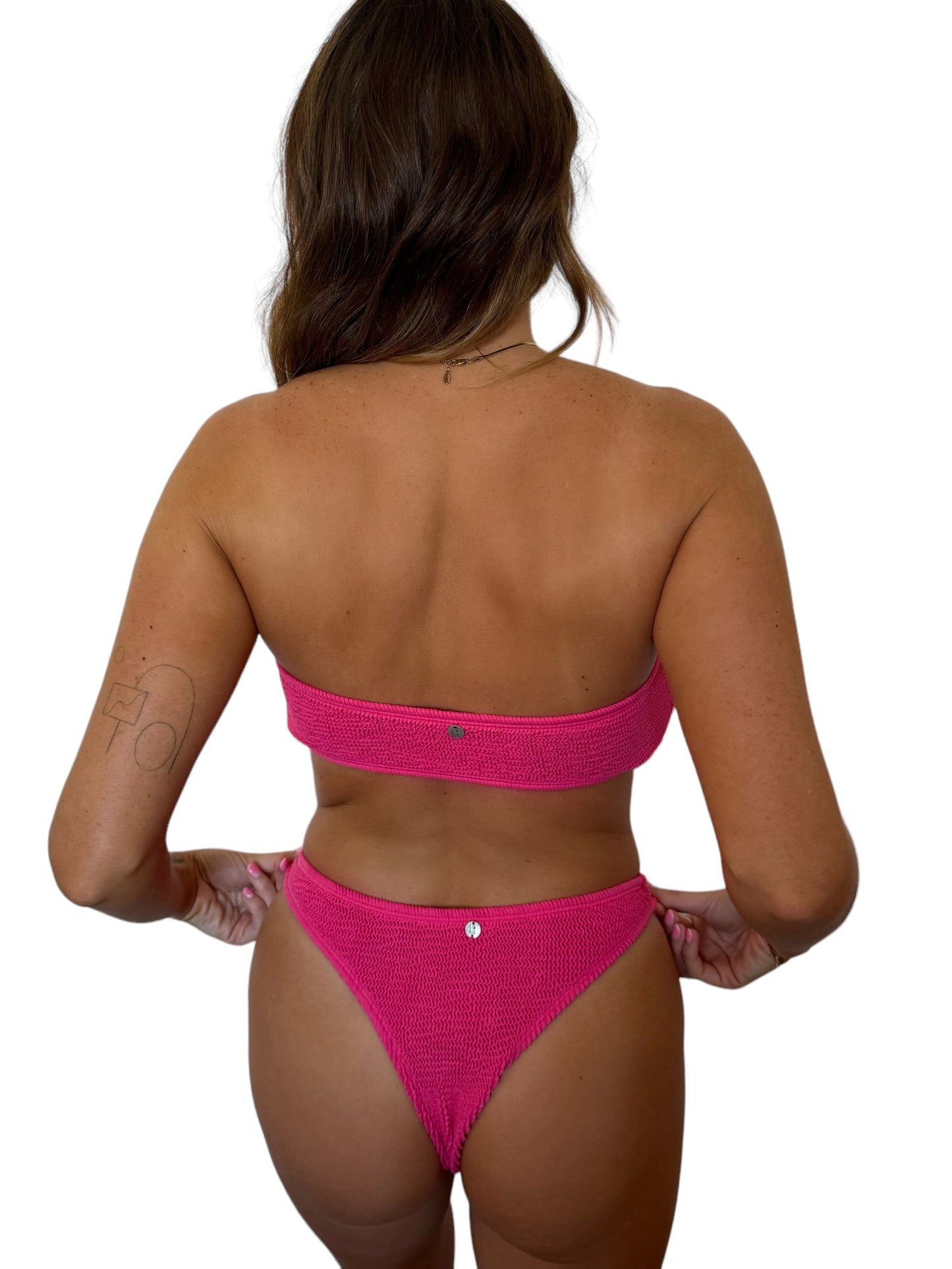 Kayla bikini top in Petunia, LOKAL one/size swimwear, photo 3 of 3