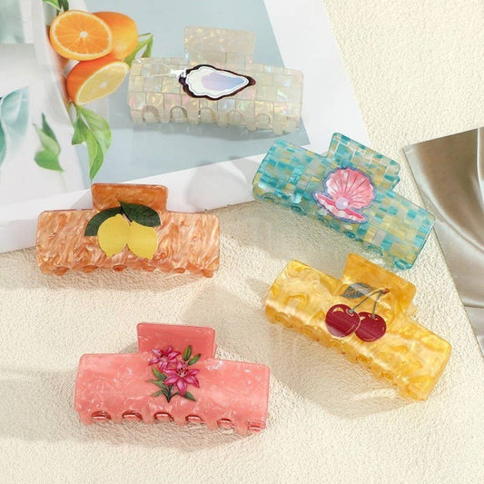 Summer Harvest & Coastal Charm Claw Clips | 40H1068: Seashell