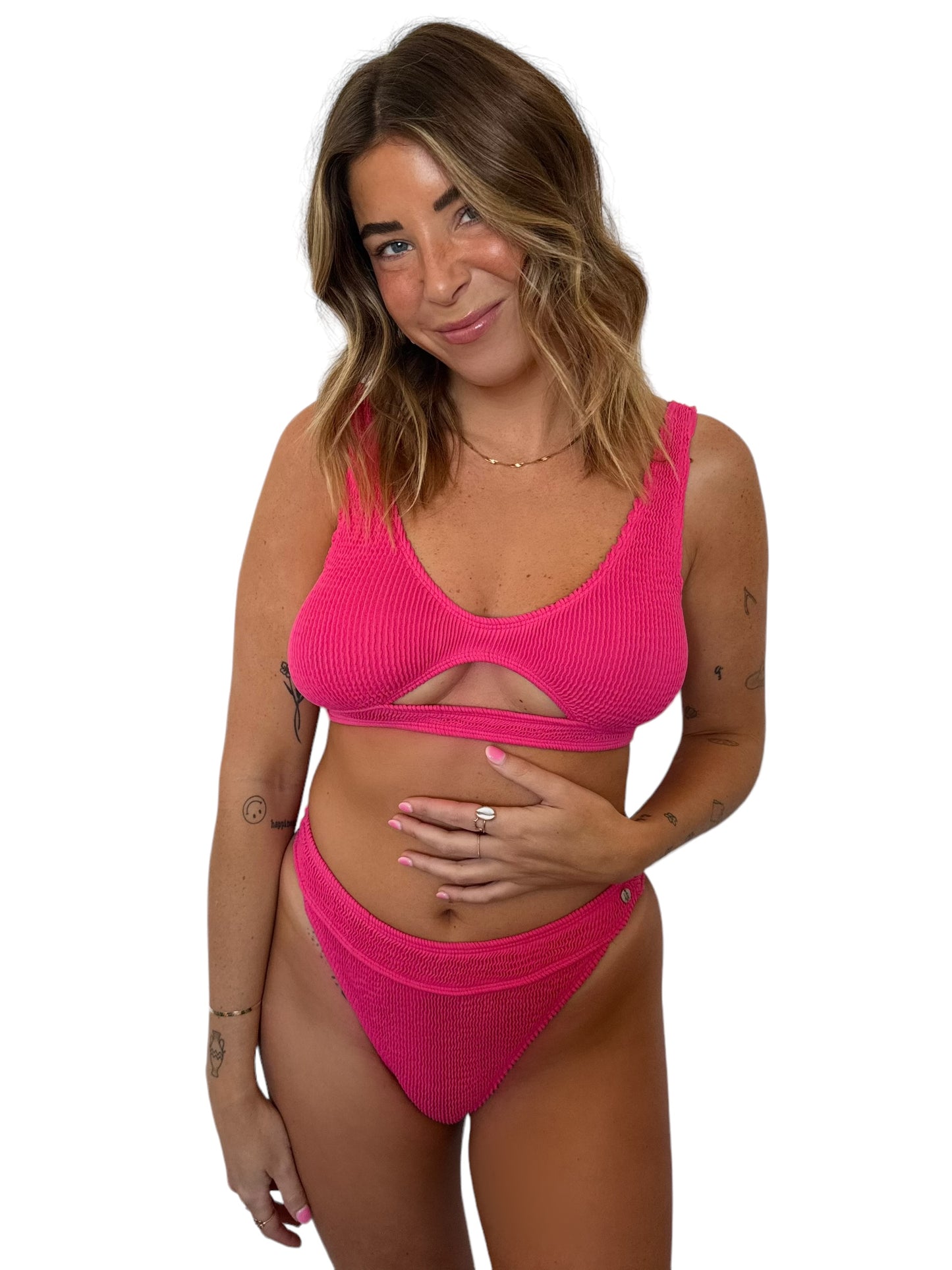 Alix bikini top in Petunia, LOKAL one/size swimwear, photo 3 of 3