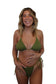 Jess bikini top in Seaweed, LOKAL one/size swimwear, photo 2 of 4