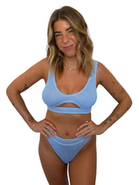 Alix bikini top in Orchid, LOKAL one/size swimwear, photo 1 of 3