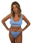 Alix bikini top in Orchid, LOKAL one/size swimwear, photo 1 of 3