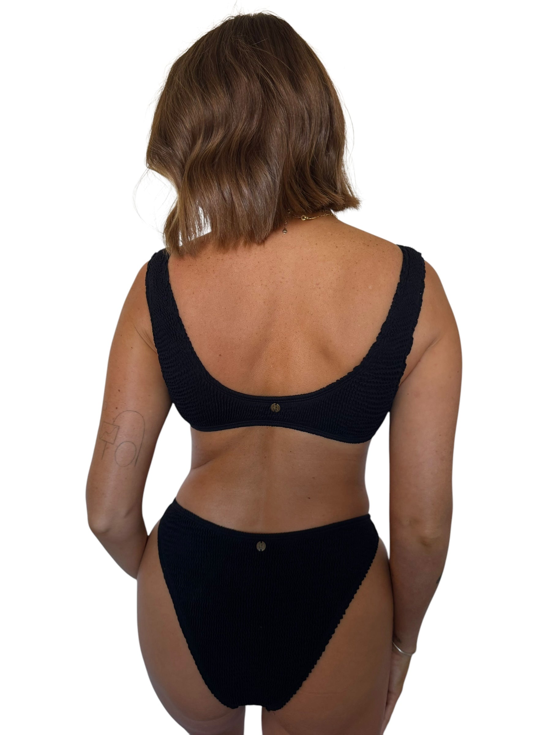 Paige bikini top in Midnight, LOKAL one/size swimwear, photo 3 of 3