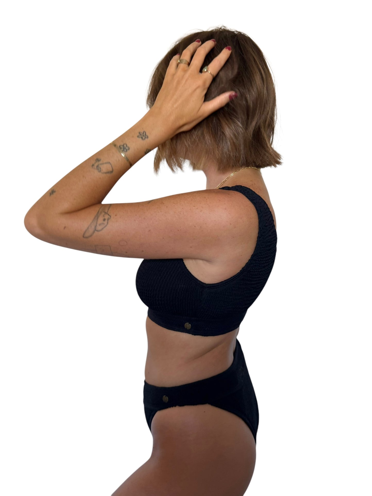 Janelle bikini bottom in Midnight, LOKAL one/size swimwear, photo 4 of 4