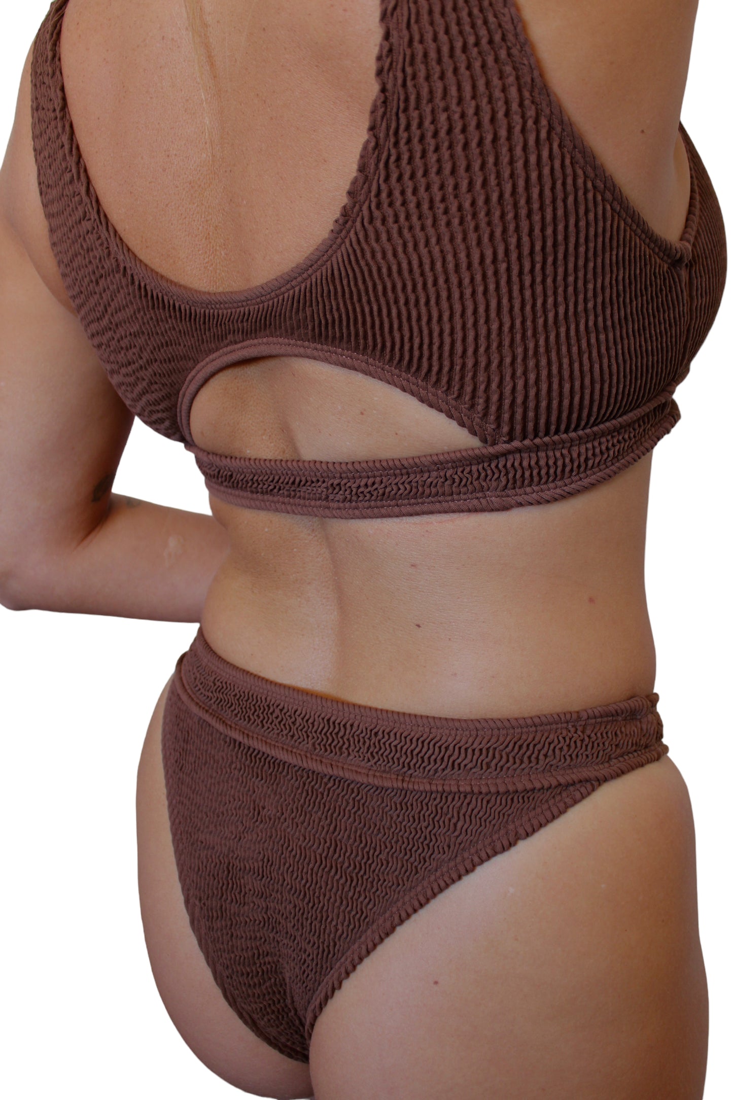 Janelle bikini bottom in Coconut, LOKAL one/size swimwear, photo 2 of 3