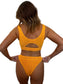 Alix bikini top in Marigold, LOKAL one/size swimwear, photo 2 of 3