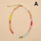 Natural Stone Semi-Precious Glass Mixed Necklace | 40NK9694: A