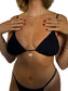 Anna bikini top in Midnight, LOKAL one/size swimwear, photo 3 of 4