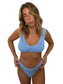 Paige bikini top in Orchid, LOKAL one/size swimwear, photo 1 of 4