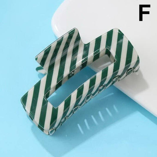 Holiday & Christmas Tree Stripe Hair Claw Clips | 40H1125: F