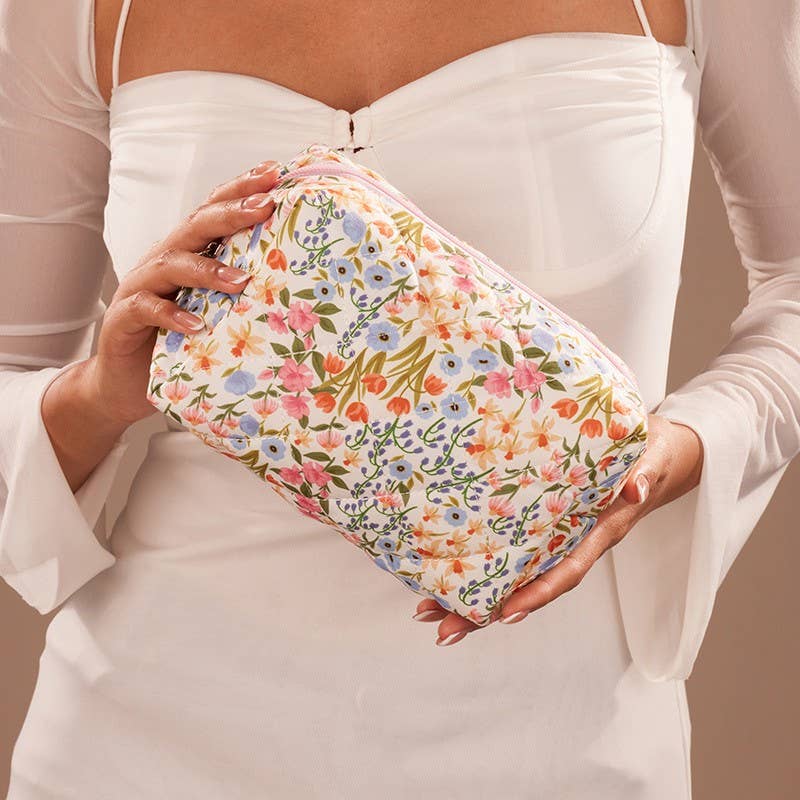 FLORAL TOILE PATTERN MAKEUP COSMETIC POUCH BAG | 40P562: G