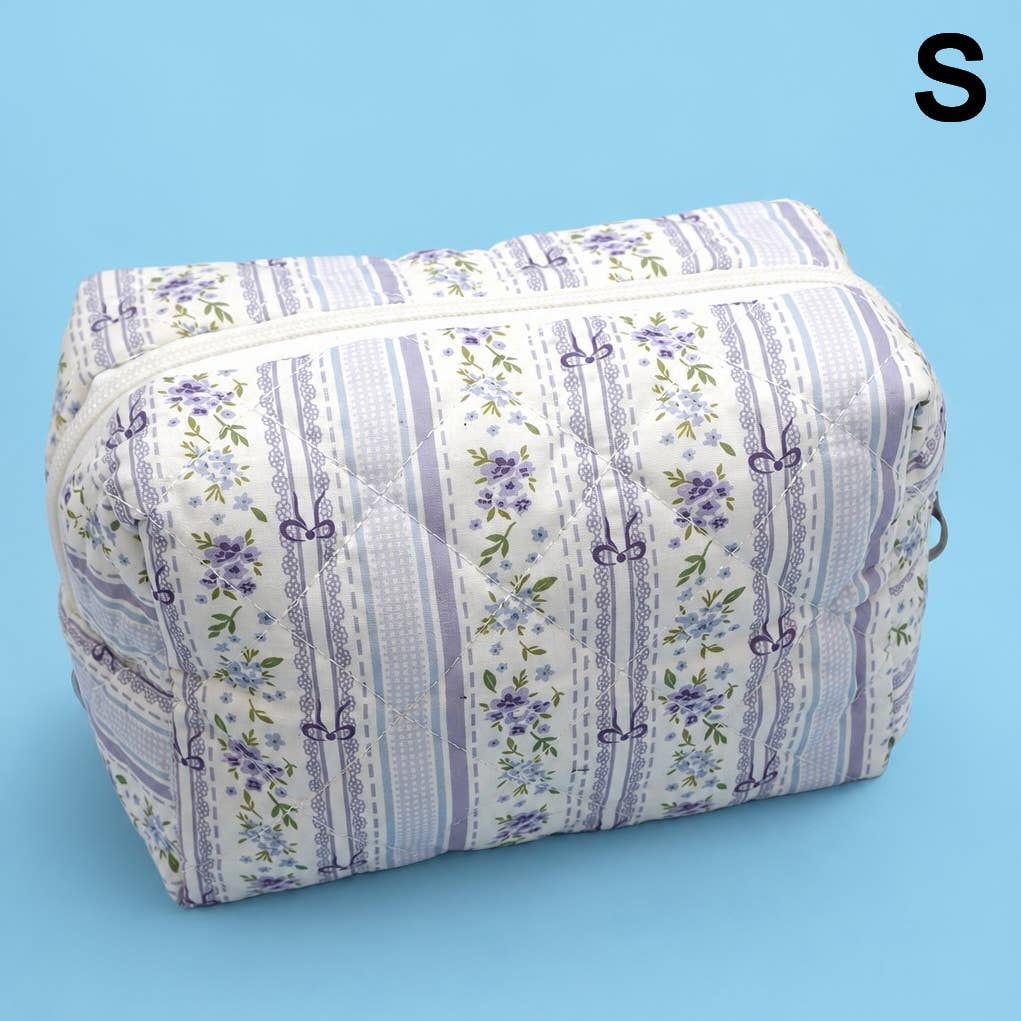 FLORAL TOILE PATTERN MAKEUP COSMETIC POUCH BAG | 40P562: R
