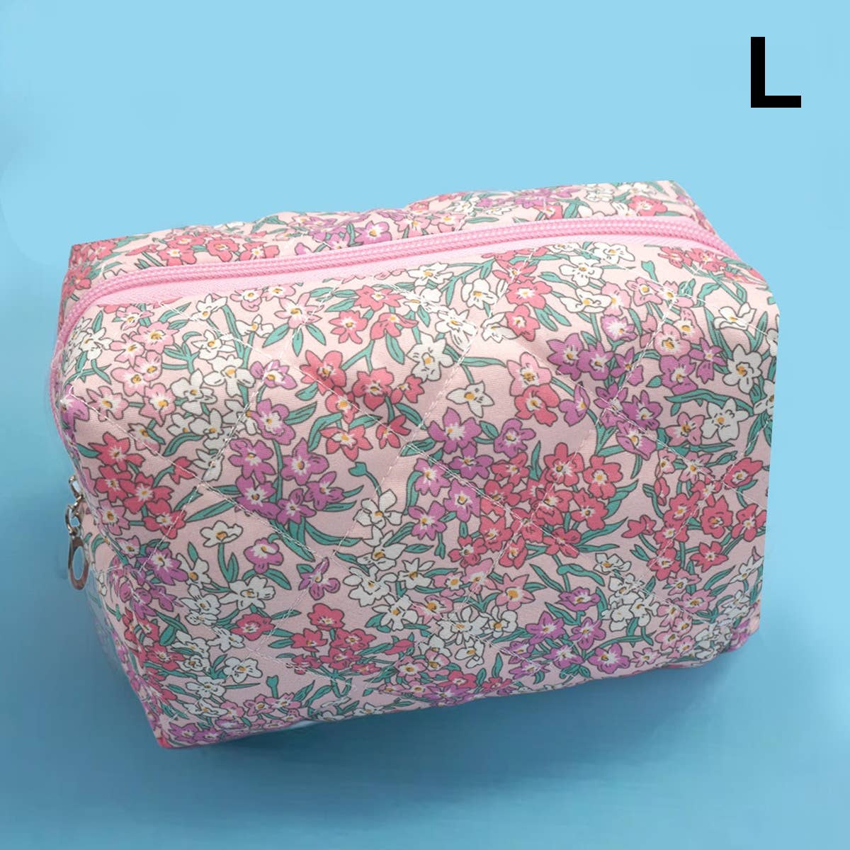 FLORAL TOILE PATTERN MAKEUP COSMETIC POUCH BAG | 40P562: O