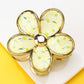 Floral Bloom Hair Claw Clips | 40H1058: Blue
