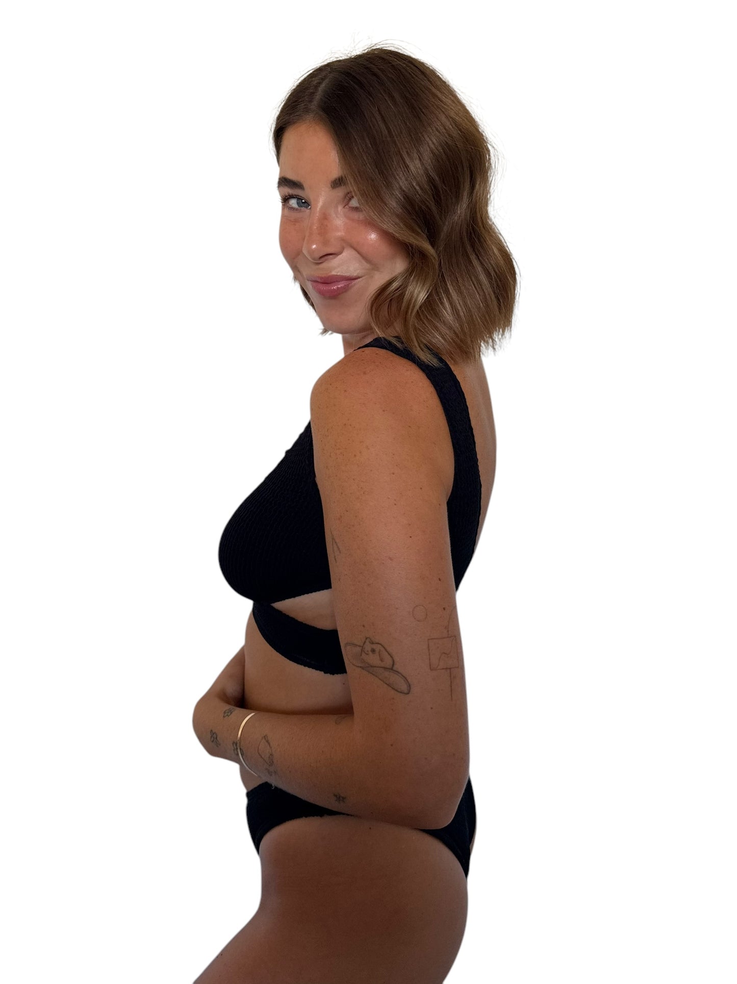 Kiera bikini top in Midnight, LOKAL one/size swimwear, photo 3 of 4