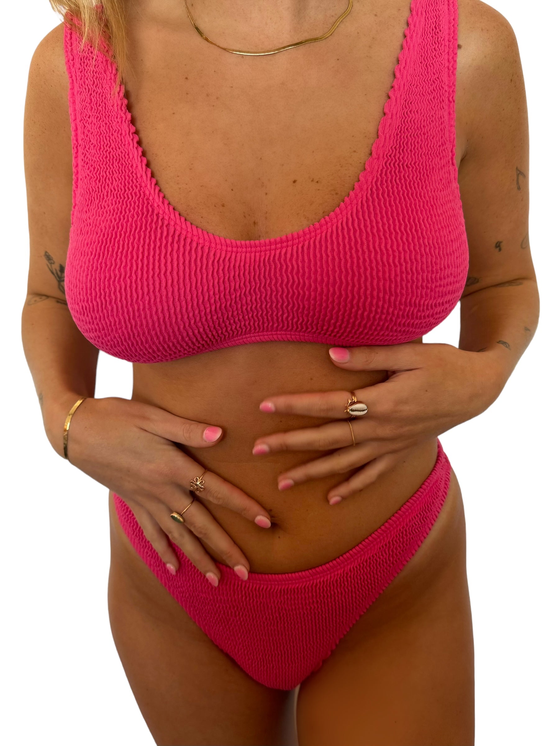 Paige bikini top in Petunia, LOKAL one/size swimwear, photo 2 of 3