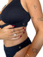 Alix bikini top in Midnight, LOKAL one/size swimwear, photo 4 of 4