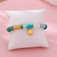 Earth Tone Beaded Shell Bracelet | 80B1698: Gold