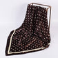 LARGE POLKA DOT PRINT BANDANA SCARF | 40SC694: IVORY